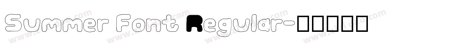 Summer Font Regular字体转换